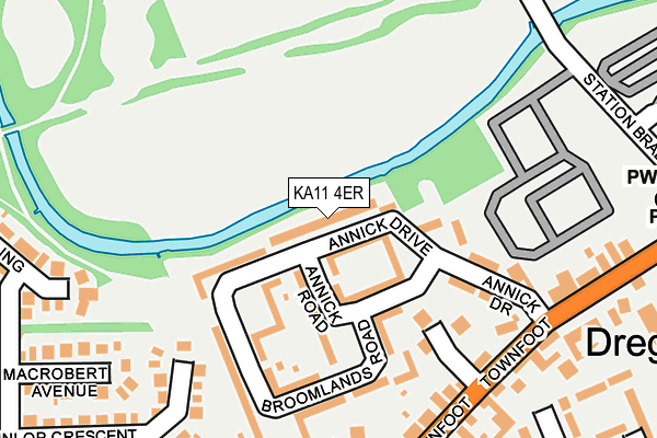 KA11 4ER map - OS OpenMap – Local (Ordnance Survey)