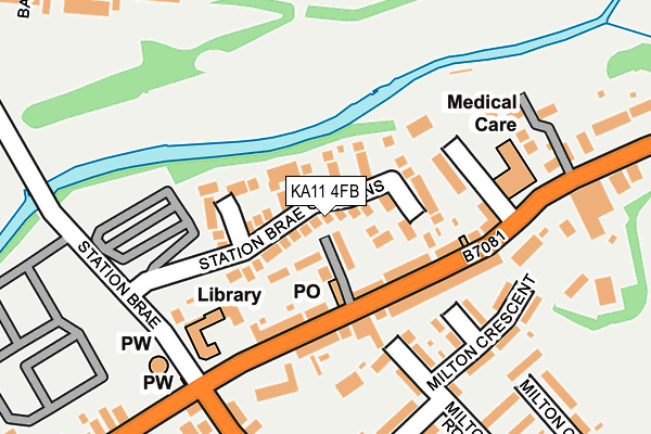 KA11 4FB map - OS OpenMap – Local (Ordnance Survey)