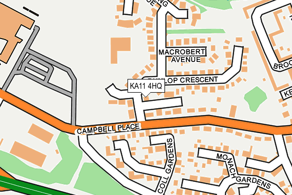KA11 4HQ map - OS OpenMap – Local (Ordnance Survey)