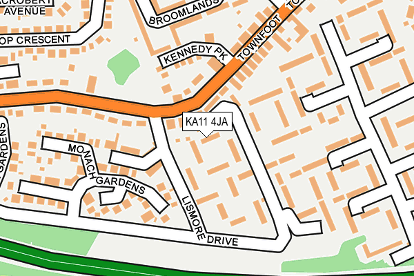 KA11 4JA map - OS OpenMap – Local (Ordnance Survey)