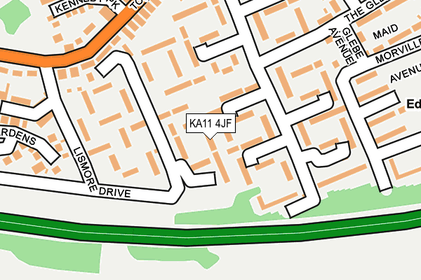 KA11 4JF map - OS OpenMap – Local (Ordnance Survey)