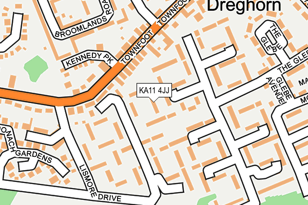 KA11 4JJ map - OS OpenMap – Local (Ordnance Survey)
