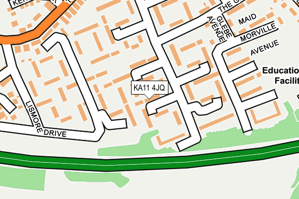 KA11 4JQ map - OS OpenMap – Local (Ordnance Survey)