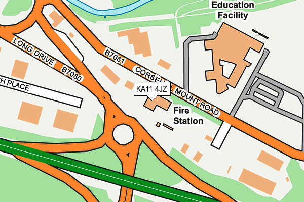 KA11 4JZ map - OS OpenMap – Local (Ordnance Survey)