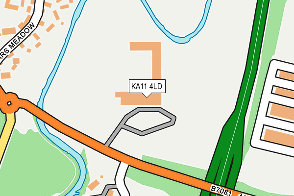 KA11 4LD map - OS OpenMap – Local (Ordnance Survey)