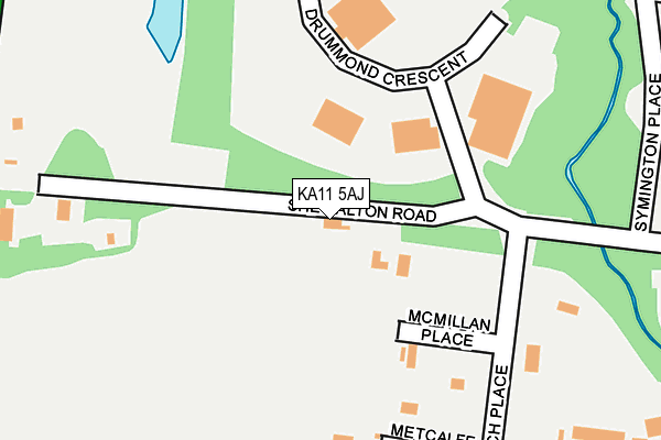 KA11 5AJ map - OS OpenMap – Local (Ordnance Survey)