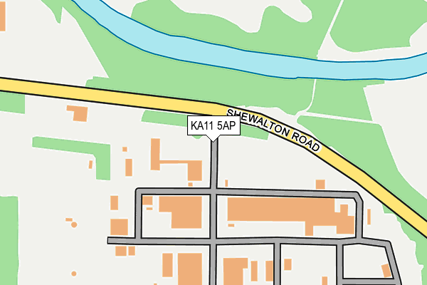 KA11 5AP map - OS OpenMap – Local (Ordnance Survey)
