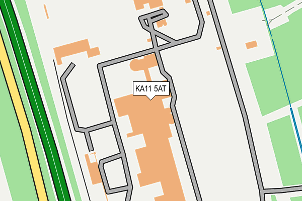 KA11 5AT map - OS OpenMap – Local (Ordnance Survey)