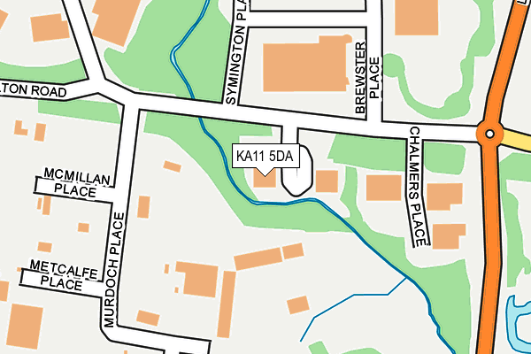 KA11 5DA map - OS OpenMap – Local (Ordnance Survey)