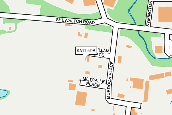 KA11 5DB map - OS OpenMap – Local (Ordnance Survey)