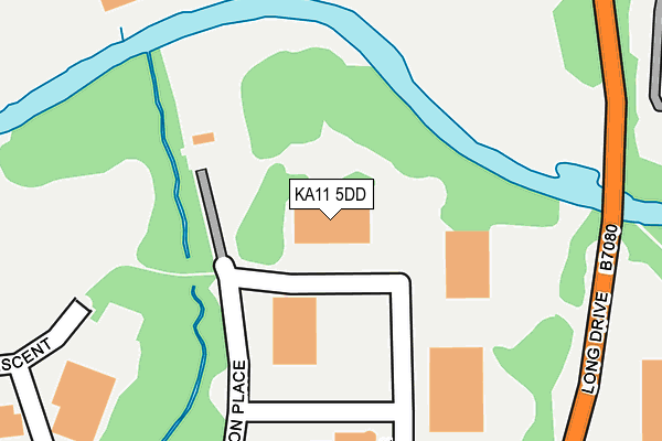 KA11 5DD map - OS OpenMap – Local (Ordnance Survey)