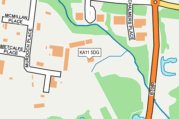 KA11 5DG map - OS OpenMap – Local (Ordnance Survey)