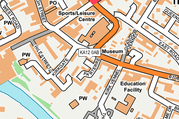 KA12 0AB map - OS OpenMap – Local (Ordnance Survey)