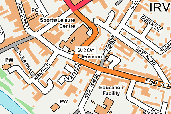 KA12 0AY map - OS OpenMap – Local (Ordnance Survey)