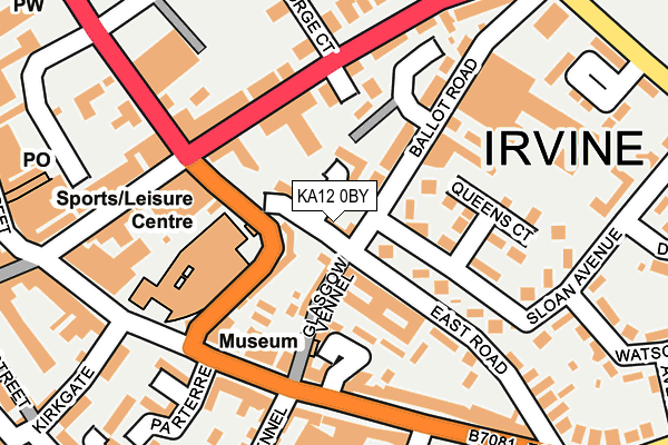 KA12 0BY map - OS OpenMap – Local (Ordnance Survey)