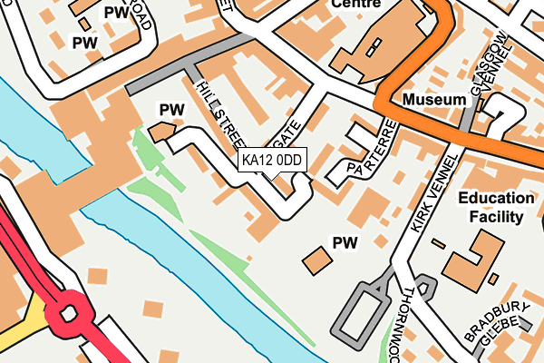 KA12 0DD map - OS OpenMap – Local (Ordnance Survey)