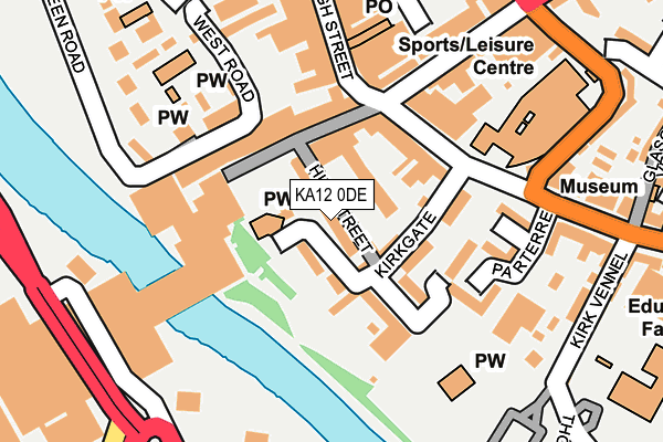 KA12 0DE map - OS OpenMap – Local (Ordnance Survey)