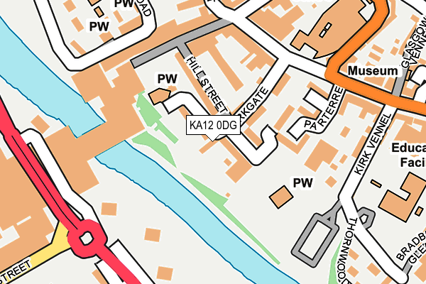 KA12 0DG map - OS OpenMap – Local (Ordnance Survey)