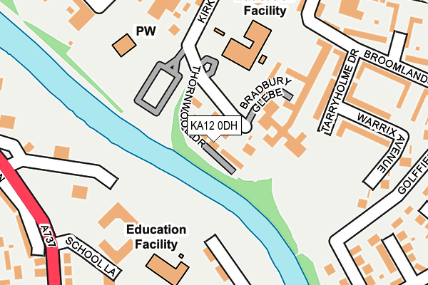 KA12 0DH map - OS OpenMap – Local (Ordnance Survey)