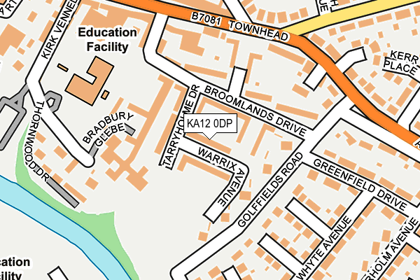 KA12 0DP map - OS OpenMap – Local (Ordnance Survey)