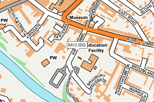 KA12 0DQ map - OS OpenMap – Local (Ordnance Survey)