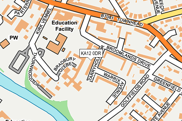 KA12 0DR map - OS OpenMap – Local (Ordnance Survey)