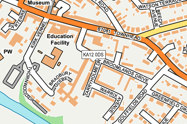 KA12 0DS map - OS OpenMap – Local (Ordnance Survey)