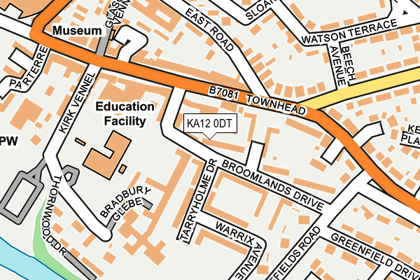 KA12 0DT map - OS OpenMap – Local (Ordnance Survey)
