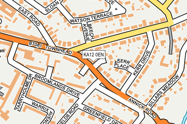 KA12 0EN map - OS OpenMap – Local (Ordnance Survey)