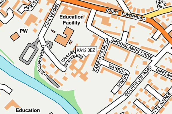 KA12 0EZ map - OS OpenMap – Local (Ordnance Survey)