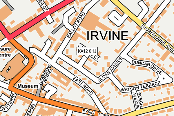 KA12 0HJ map - OS OpenMap – Local (Ordnance Survey)