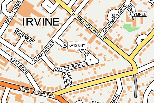 KA12 0HY map - OS OpenMap – Local (Ordnance Survey)