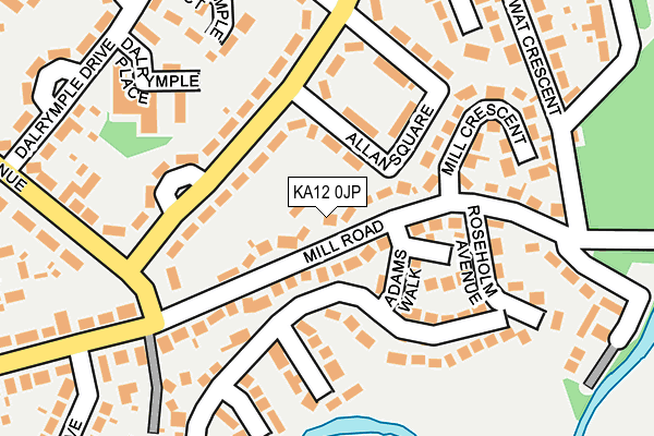 KA12 0JP map - OS OpenMap – Local (Ordnance Survey)