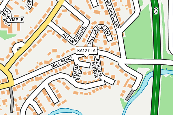 KA12 0LA map - OS OpenMap – Local (Ordnance Survey)