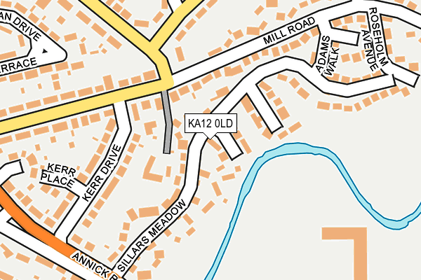 KA12 0LD map - OS OpenMap – Local (Ordnance Survey)