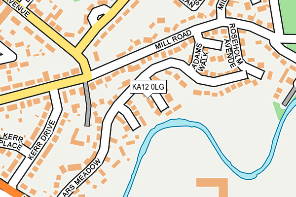 KA12 0LG map - OS OpenMap – Local (Ordnance Survey)
