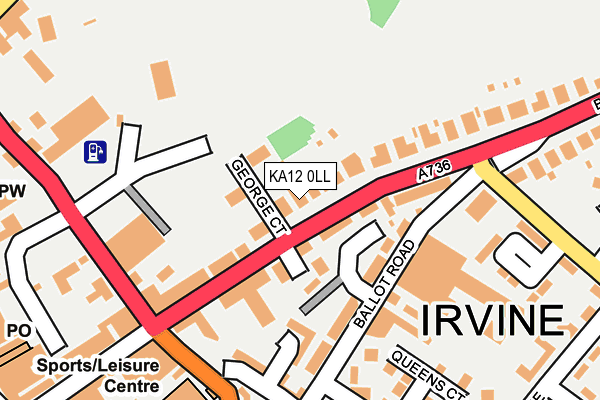 KA12 0LL map - OS OpenMap – Local (Ordnance Survey)