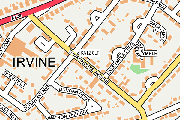 KA12 0LT map - OS OpenMap – Local (Ordnance Survey)