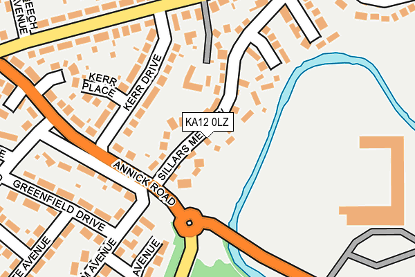Map of K A TREE SURGERY LTD at local scale