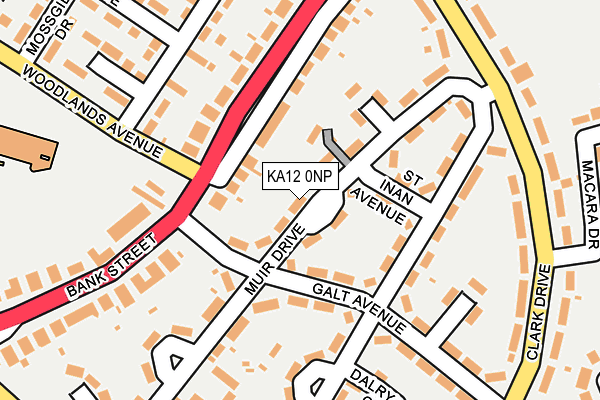 KA12 0NP map - OS OpenMap – Local (Ordnance Survey)