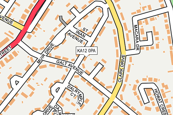 KA12 0PA map - OS OpenMap – Local (Ordnance Survey)