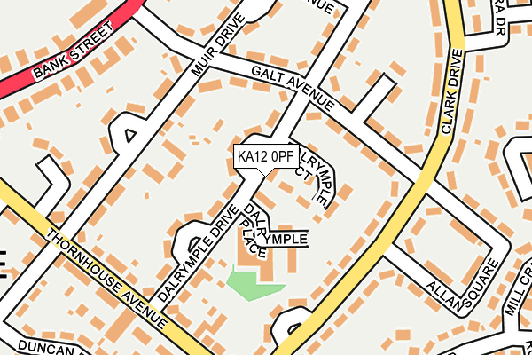 KA12 0PF map - OS OpenMap – Local (Ordnance Survey)