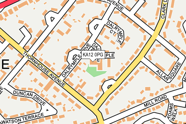 KA12 0PG map - OS OpenMap – Local (Ordnance Survey)