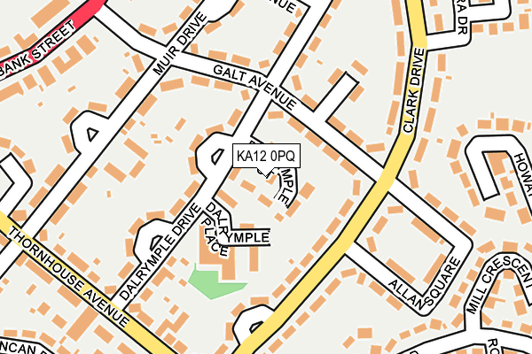 KA12 0PQ map - OS OpenMap – Local (Ordnance Survey)