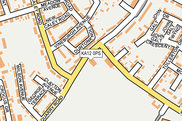 KA12 0PS map - OS OpenMap – Local (Ordnance Survey)