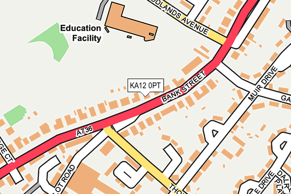 Map of IRVINE VALETING CENTRE LTD at local scale