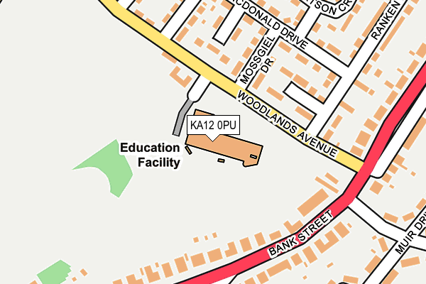 KA12 0PU map - OS OpenMap – Local (Ordnance Survey)