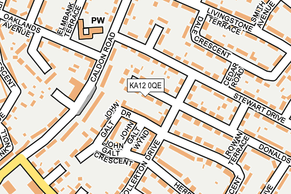 KA12 0QE map - OS OpenMap – Local (Ordnance Survey)