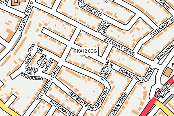 KA12 0QG map - OS OpenMap – Local (Ordnance Survey)