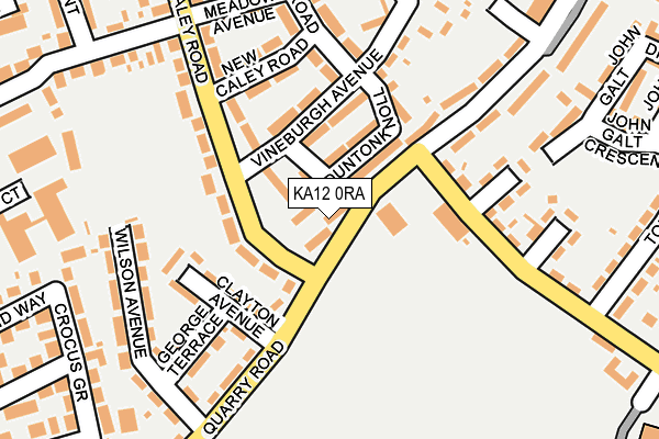 KA12 0RA map - OS OpenMap – Local (Ordnance Survey)